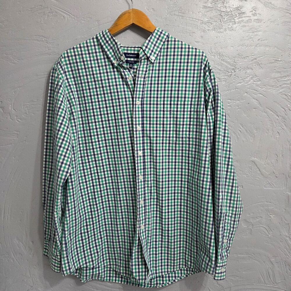 Croft&Barrow Oxford button front multi colored casual long sleeve casual men's